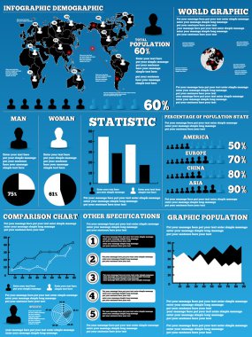 Infographic demografik modern