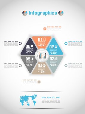 Modern origami iş steb stil seçenekleri afiş 10