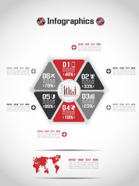 Modern origami iş steb stil seçenekleri afiş 10