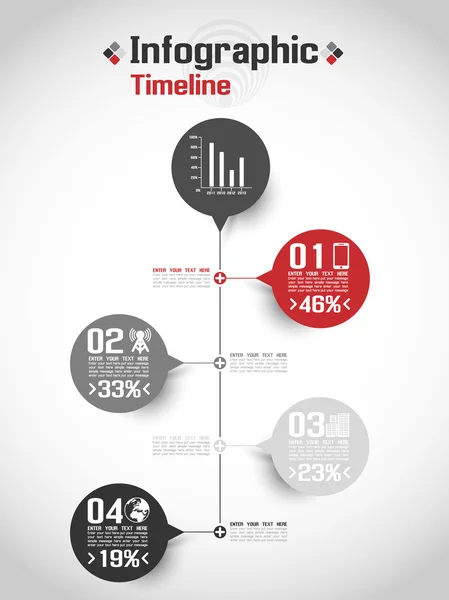 Infographic zaman çizelgesi kavramı 2