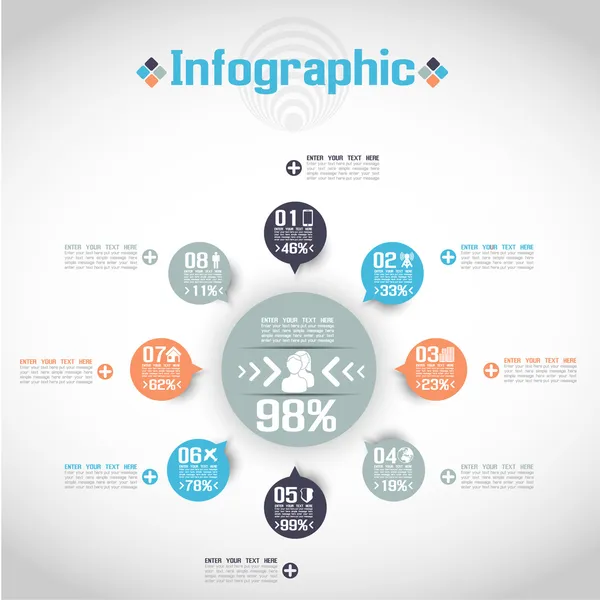 OPTIONS DE STYLE D'ENTREPRISE D'ORIGAMI MODERNE INTERDICTION 11 — Image vectorielle