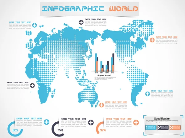 ÉDITION MODERNE MONDIALE INFOGRAPHIQUE 2 — Image vectorielle