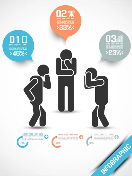 Infographic man geklasseerd speciale editie — Stockvector