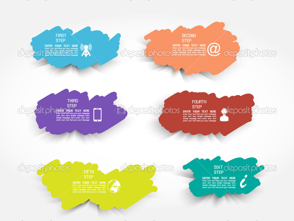 INFOGRAPHIC STAIN TEMPLATE INK SCRIBBLE COMIC