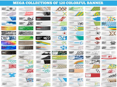 MEGA COLLECTION OF 120 COLORFUL BANNER