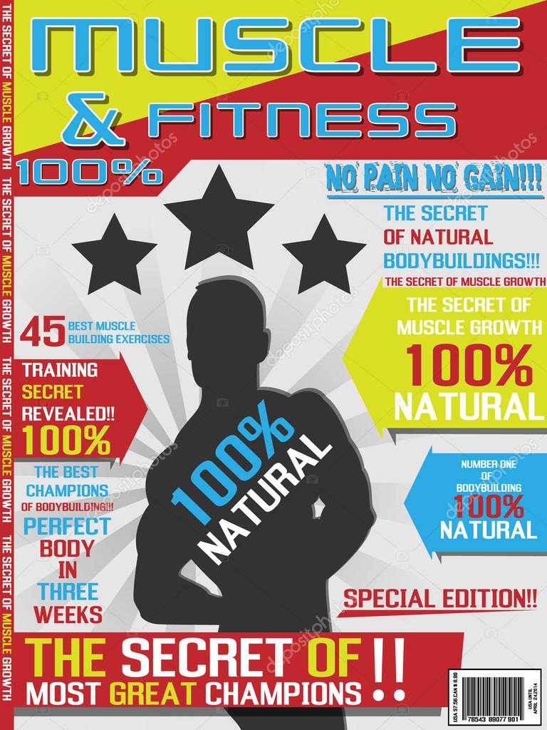 MAGAZINE COVER TEMPLATE BODYBUILDING