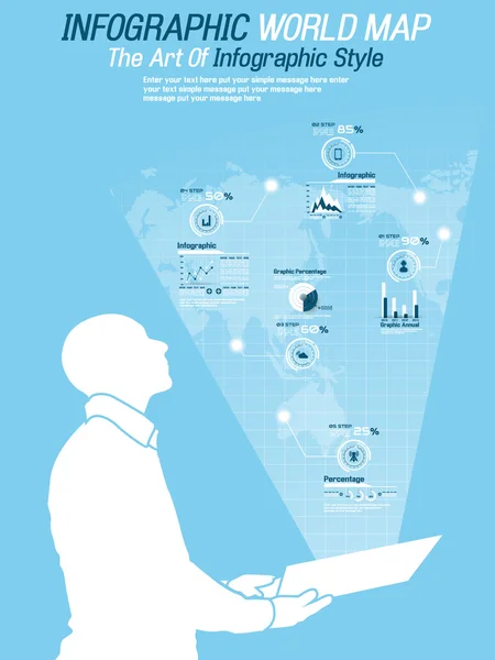 TECNOLOGÍA INFOGRÁFICA 8 — Archivo Imágenes Vectoriales