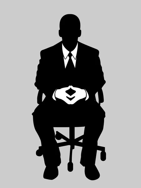 BUSINESS MAN BLACK AND WHITE 3 — Stock Vector