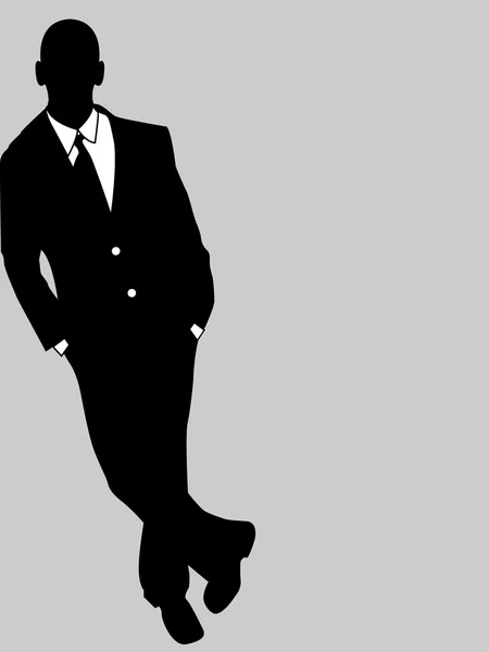 BUSINESS MAN BLACK AND WHITE 4 — Stock Vector