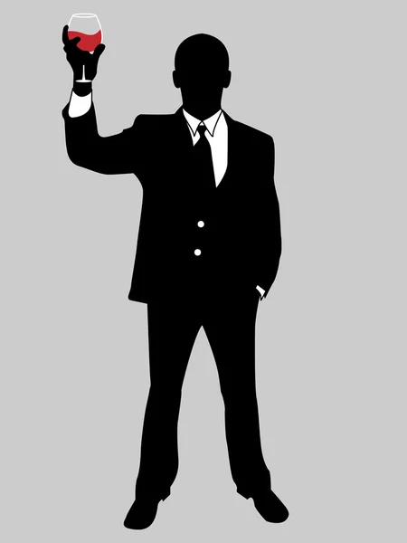 BUSINESS MAN BLACK AND WHITE 6 — Stock Vector