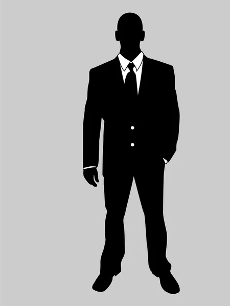 BUSINESS MAN BLACK AND WHITE 8 — Stock Vector