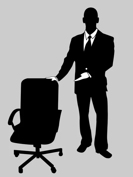 BUSINESS MAN BLACK AND WHITE 14 — Stock Vector