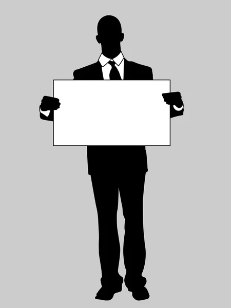 BUSINESS MAN BLACK AND WHITE 31 — Stock Vector