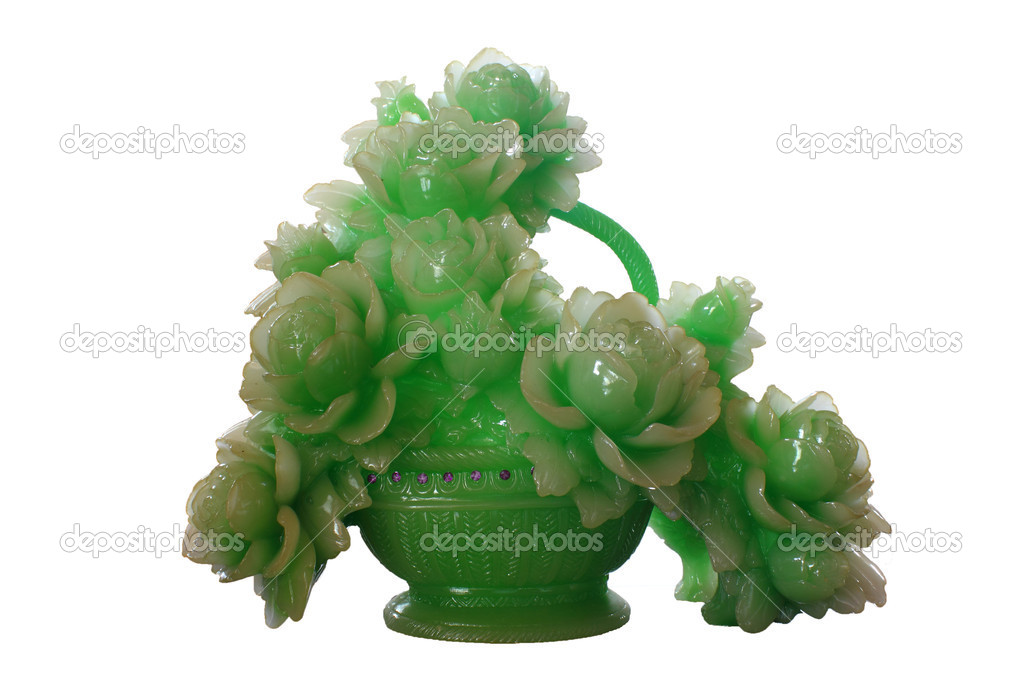 Flower made of Jade