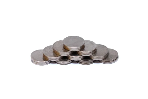 Pyramid of coins — Stock Photo, Image