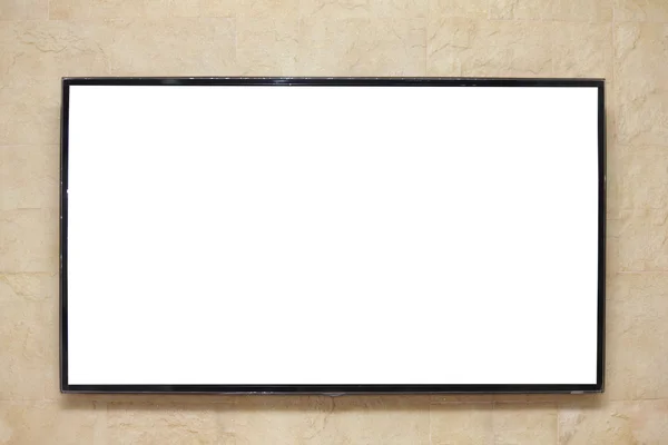 TV al plasma sul muro — Foto Stock