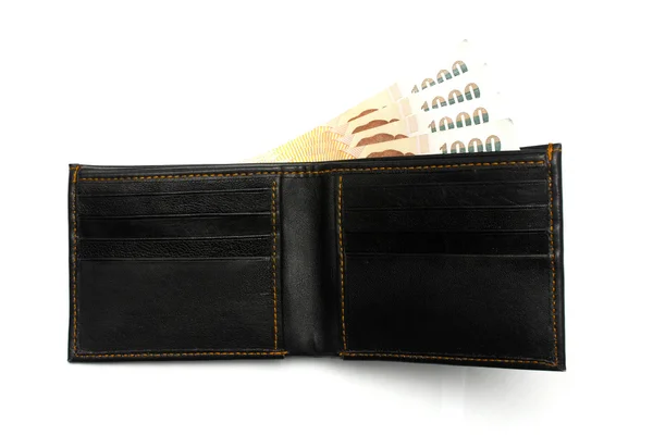 Шкіряний гаманець — стокове фото