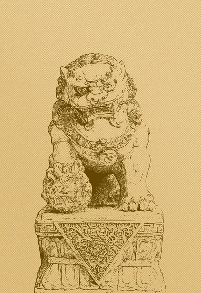 Statua lwa — Zdjęcie stockowe