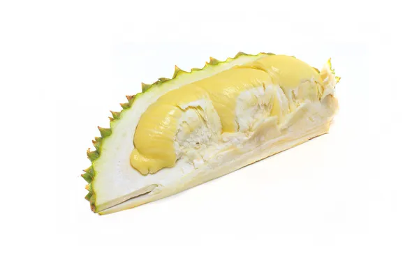 Durian em fundo branco — Fotografia de Stock