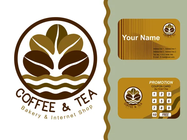 Coffee card — Stock vektor