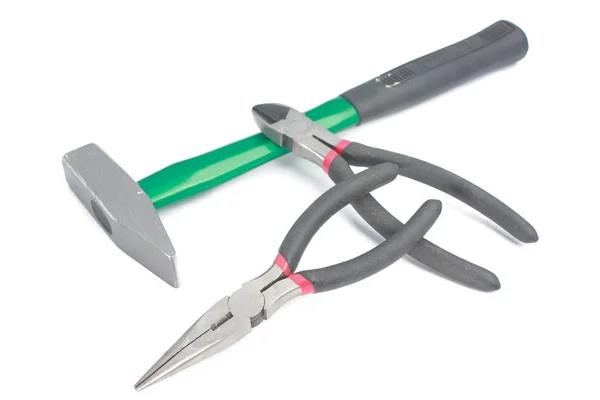 Pliers & hammer — Stock Photo, Image