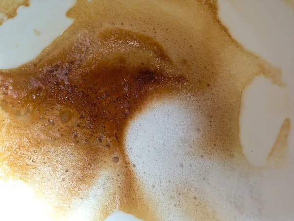 Schaum (Crema) von heißem Kaffee — Stockfoto