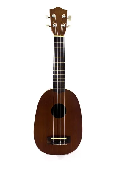 Beyaz arkaplanda Ukulele izole