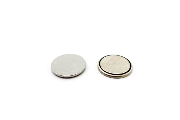 Round battery on a white background — Stock Photo, Image