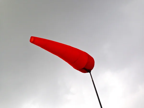 Ateş kırmızı airsock — Stok fotoğraf