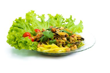 Tayland gıda salata kabukları.