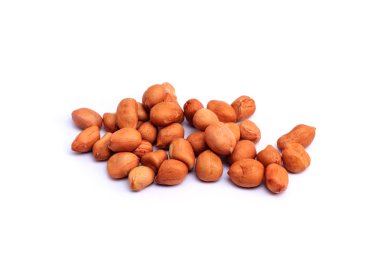 beyaz arkaplanda fıstıklar