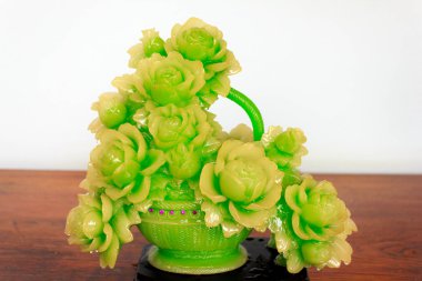 flower made of Jade clipart