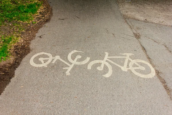 自行车道 — 图库照片