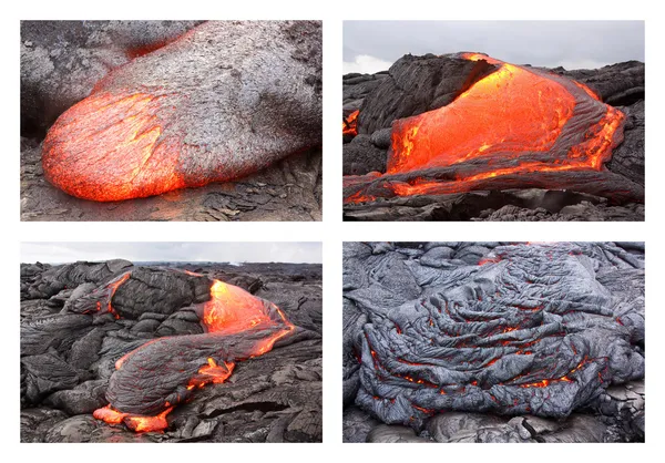 Flujo de lava en varias formas —  Fotos de Stock