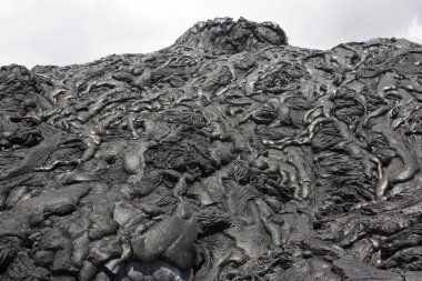 Pahoehoe lava landscape clipart