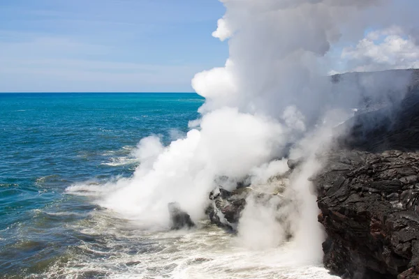 在夏威夷的熔岩霾 — 图库照片