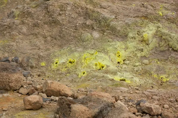 Kén-gazdag fumarole Hawaii — Stock Fotó