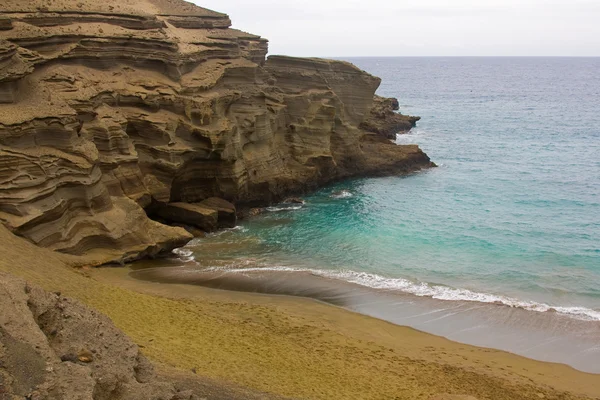 Yeşil kum plajı Hawaii