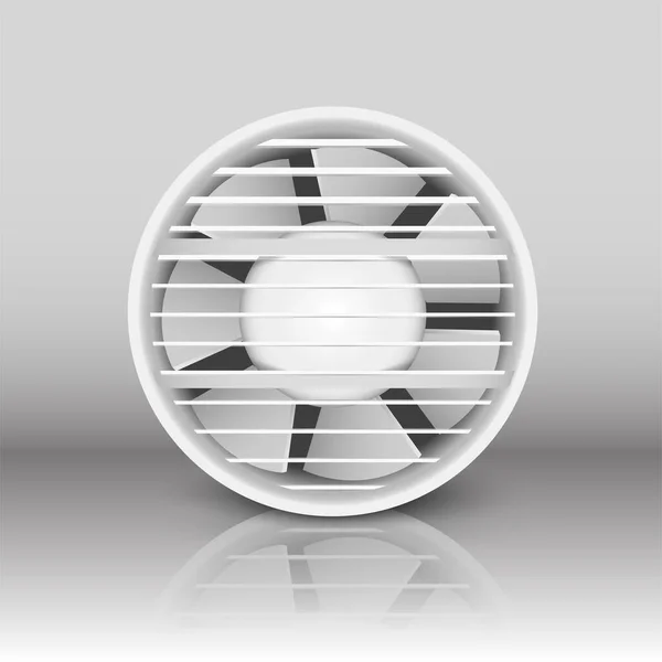 Realistic vector icon. House ventilation, fan. — стоковый вектор
