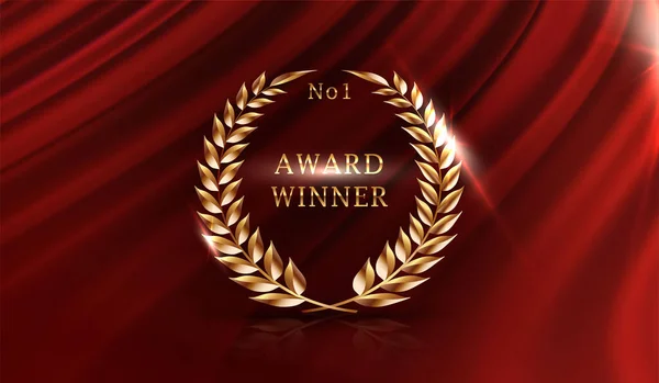 Vector Award Winner Nomination Ceremony Red Luxury Background — ストックベクタ