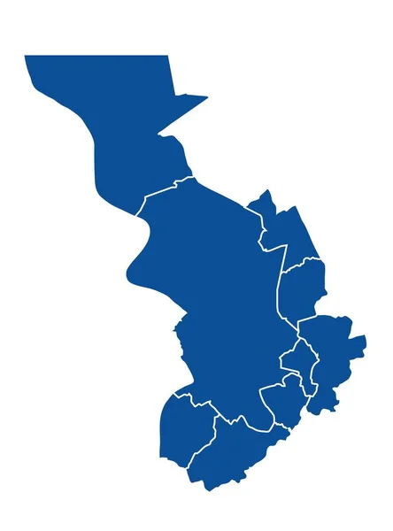Map Antwerpen City — Stock Vector