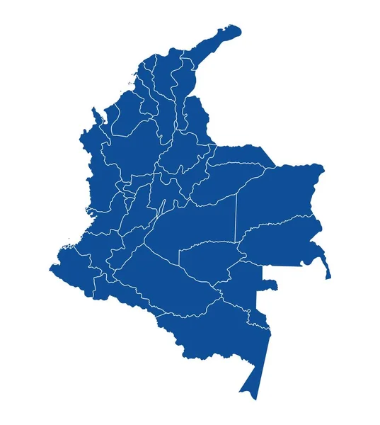 Mapa Esquema Colombia — Vector de stock