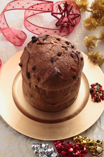 Panettone Christmas cake — Stock Photo, Image