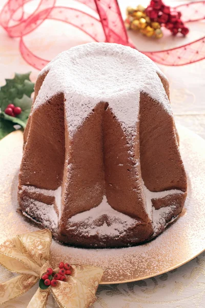 Pandoro typical Christmas cake — Stock Photo, Image