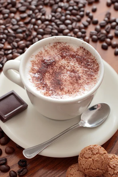 Chocolate cup on table — Stock Photo, Image