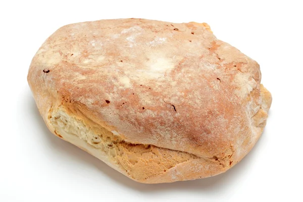 Toskańskie chleb pieczony w piecu na białym tle — Zdjęcie stockowe