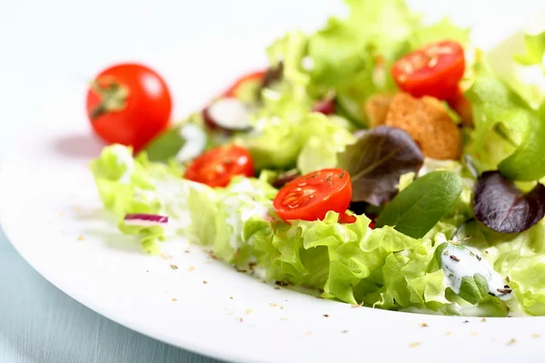 Mixed salad with tomatoes — Stock Photo, Image