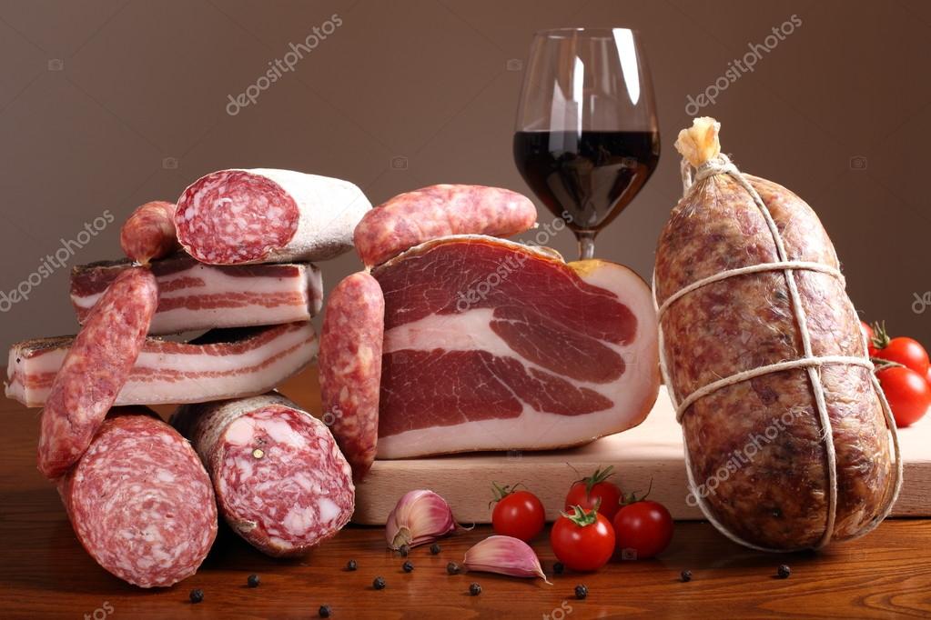 Italian cold cuts on the table — Stock Photo © denio109 19635255