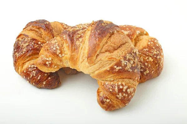 Close up croissant on white background — Stock Photo, Image