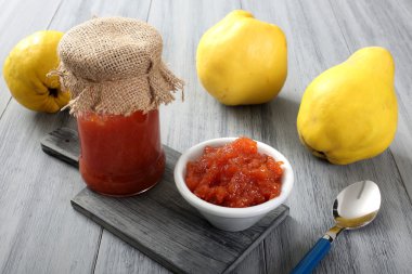 Quince with jam clipart